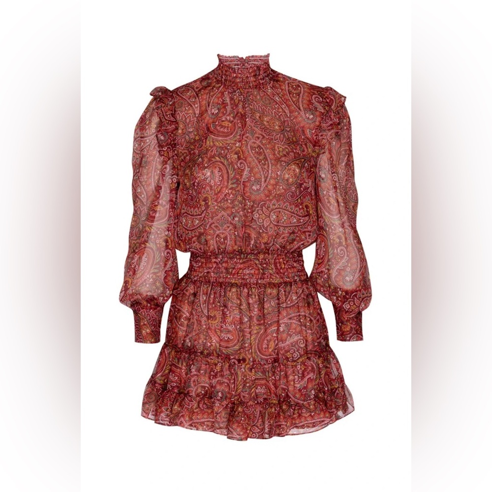 Misa Los Angeles Gianna Paisley Mini Dress Large NWOT - Picture 3 of 7